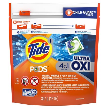 TIDE Oxi Original Scent Laundry Detergent Pod , 12PK 75101